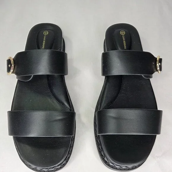 Giani Bernini Women's Gianaa Memory Foam Double Band Footbed Sandals - Picture 2 of 7